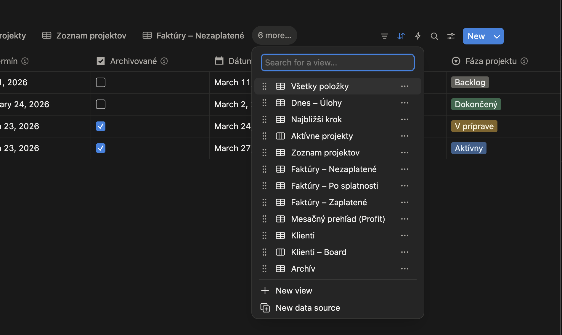 Freelancer Hub views screenshot
