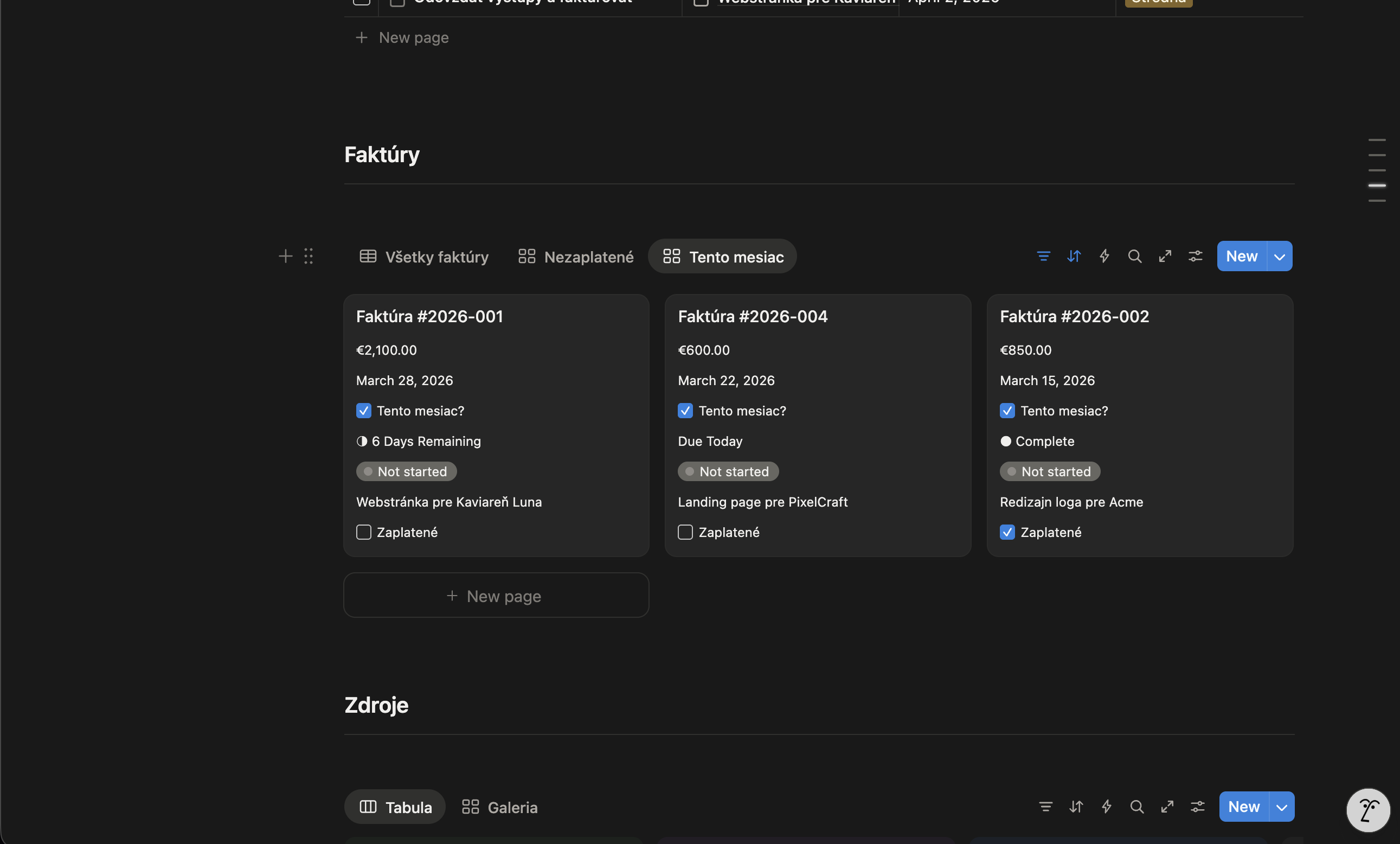 Freelancer Hub resources preview